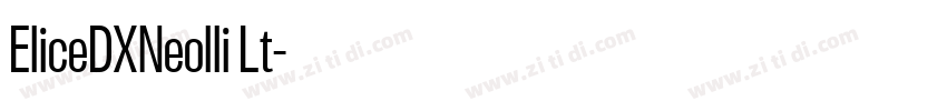 EliceDXNeolli Lt字体转换